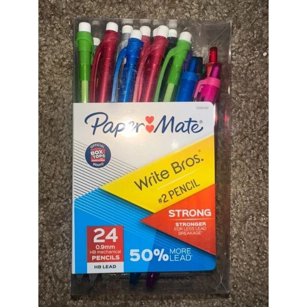 Papermate mechanical pencils + colored pens